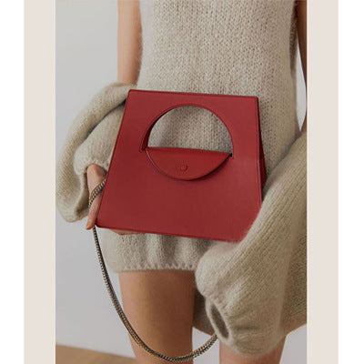 Borsa Geometrica Lusso Donna Clutch Elegante Catena