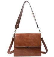 Borsa Vintage Retro Pelle PU Effetto Coccodrillo