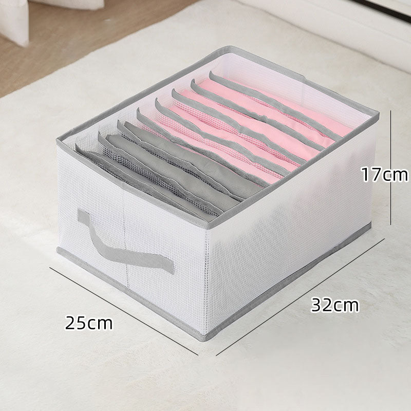 Clothes Storage Box Foldable Portable Clothing Drawer Compartment Box Household Wardrobe Divider Bag Organizer