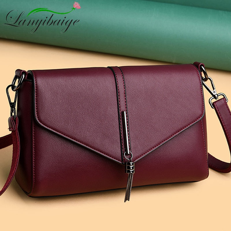 Borsa Donna LANYIBAIGE 5 Colori Tracolla in Pelle