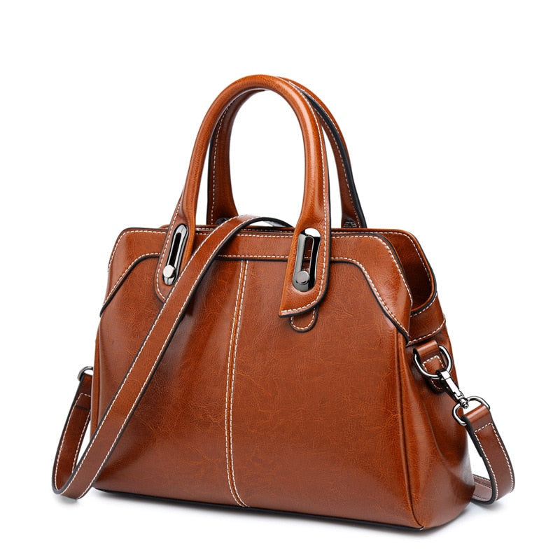 Borsa Vintage Donna in Vera Pelle Elegante a Tracolla