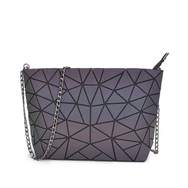 Borsa Luminosa Olografica Geometrica Set