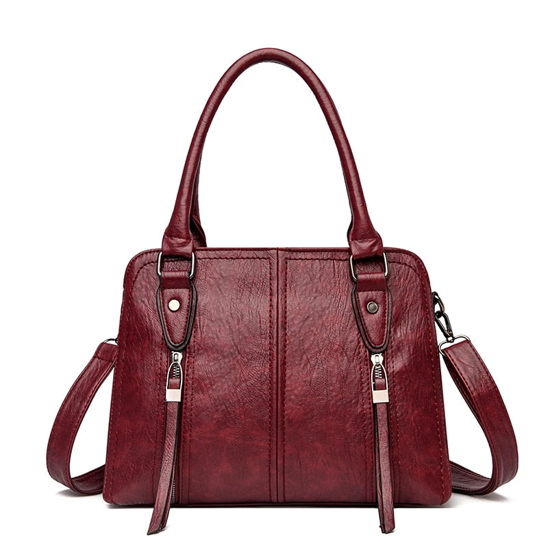Borsa Donna Retrò in Pelle Grande Capienza Casual