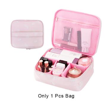 Travel Girl Makeup Box Cosmetic Bags Women's Trip Wash Toiletry Lipstick Eyelash Brush Pouch Case Accessories Supplies Product