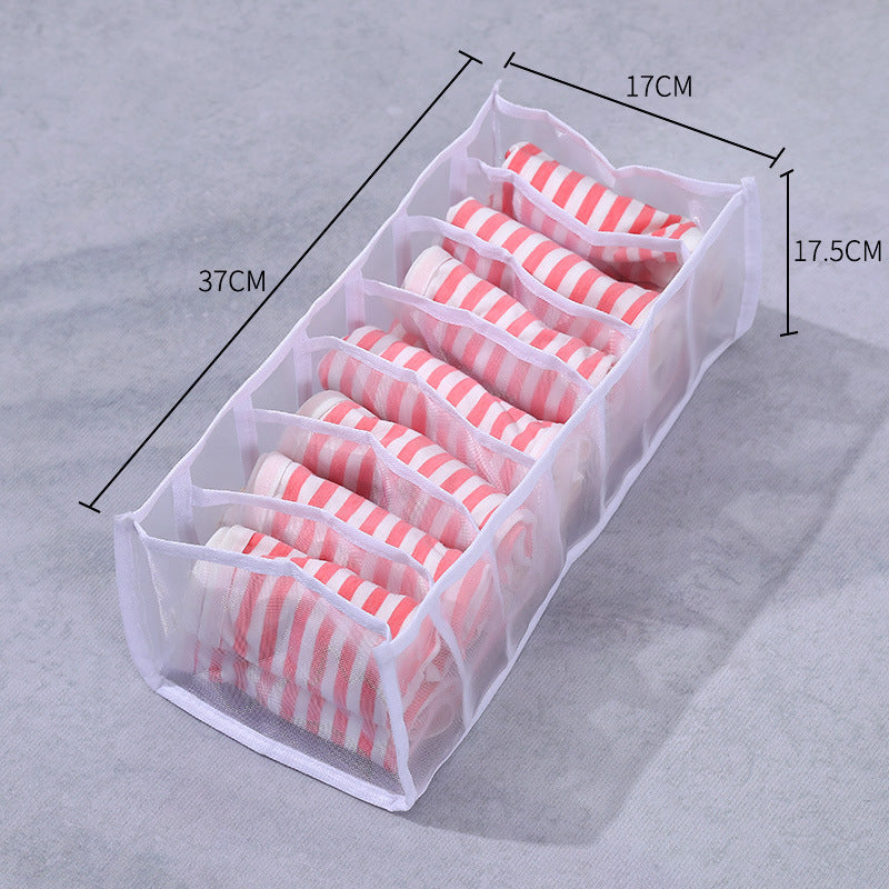Mesh Clothes Storage Box Jeans Pants Sorting Box Wardrobe Wardrobe Clothes Drawer Divider Bag