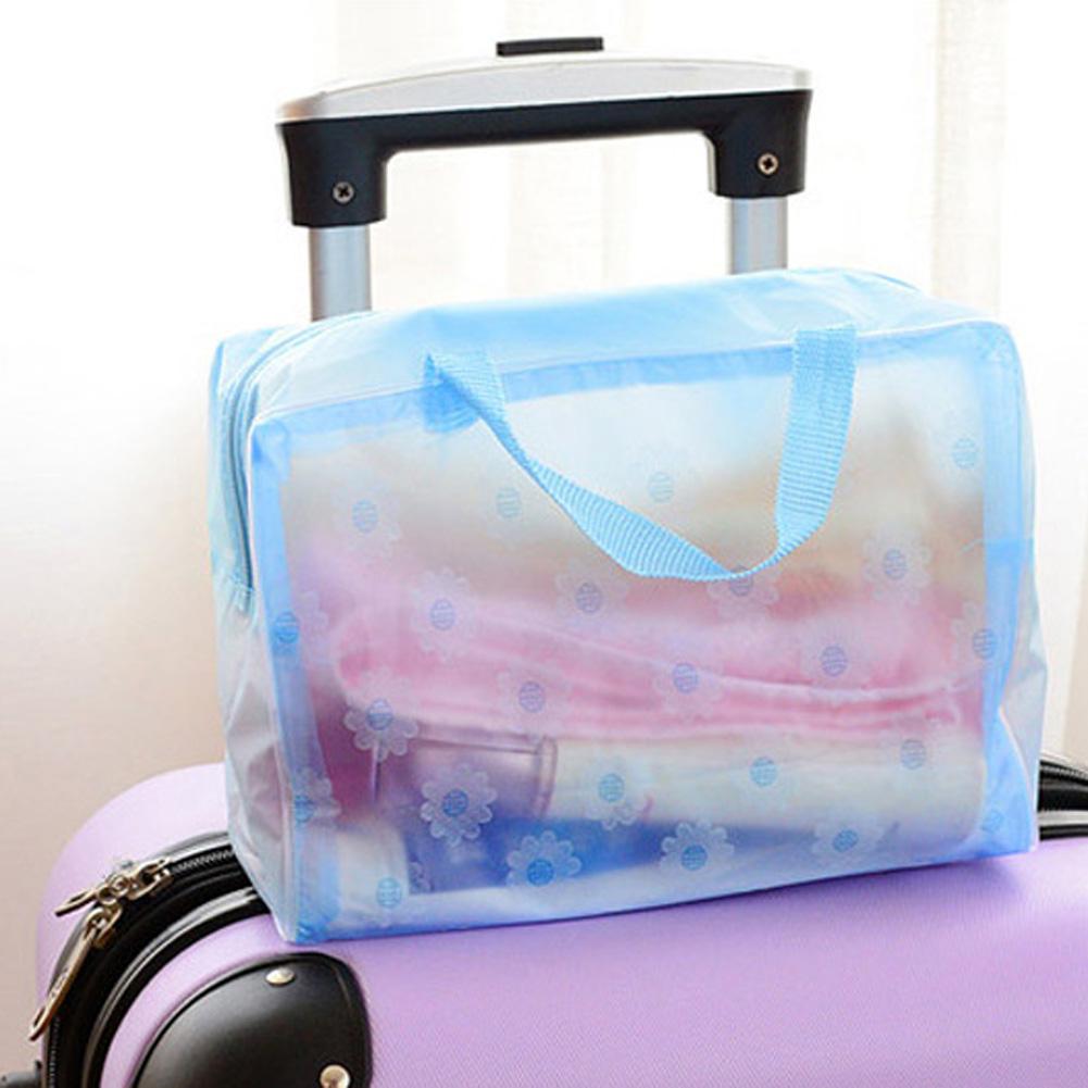 Fashion Waterproof PVC Makeup Cosmetics Bag Clear Transparent Travel Storage Box Girls Women Make up Pouch