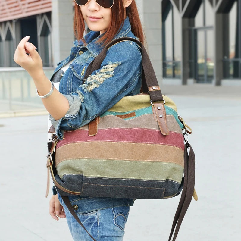 Borsa Donna Patchwork: Eleganza Casual a Tracolla