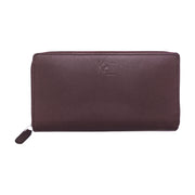 K10838XB | Portafogli Donna in Saffiano Vera Pelle. Colore Bordeaux. 6 slot per carte di credito. Dimensioni da chiuso: cm 18,5 x 10 x 2,5. Confezione: Gift Box rigido fondo/coperchio-0