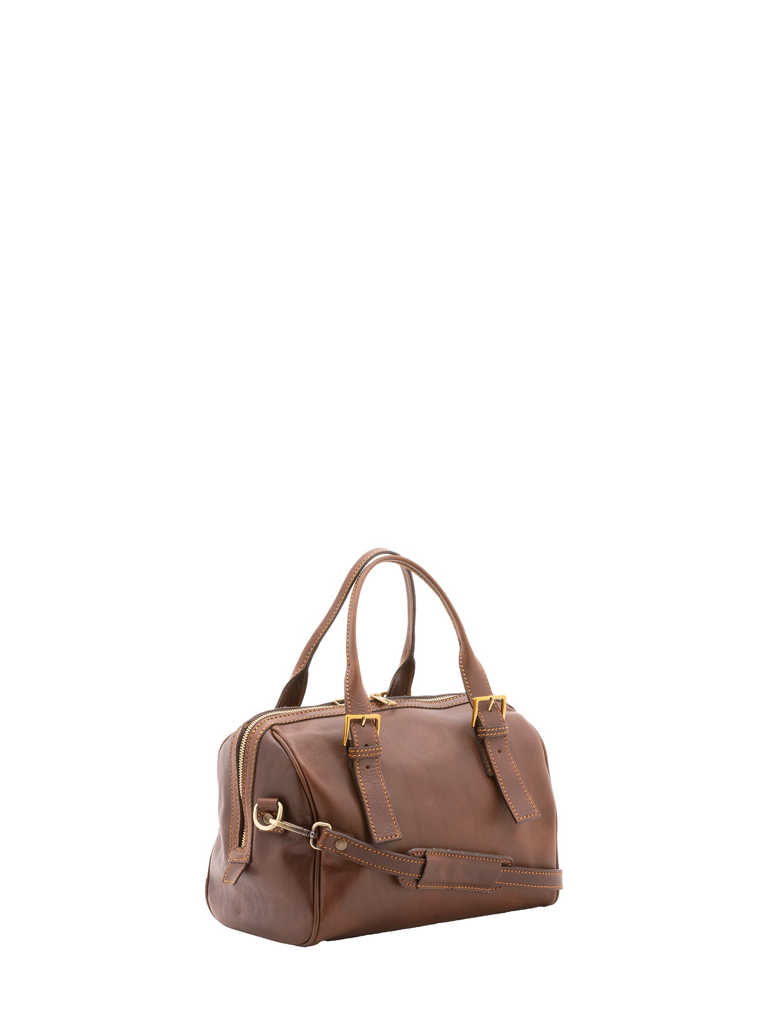 Borsa a bauletto unisex In Vera pelle Made in Italy 29x27x13 cm-2