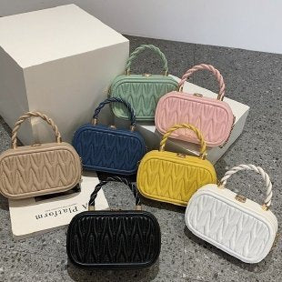 Shaping Small Square Portable Box Chain Shoulder Messenger Bag For Women