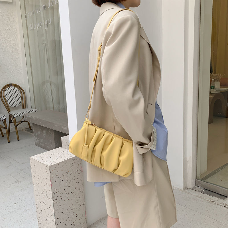 One-shoulder All-match Tide Cloud Folds Underarm Bag Crossbody