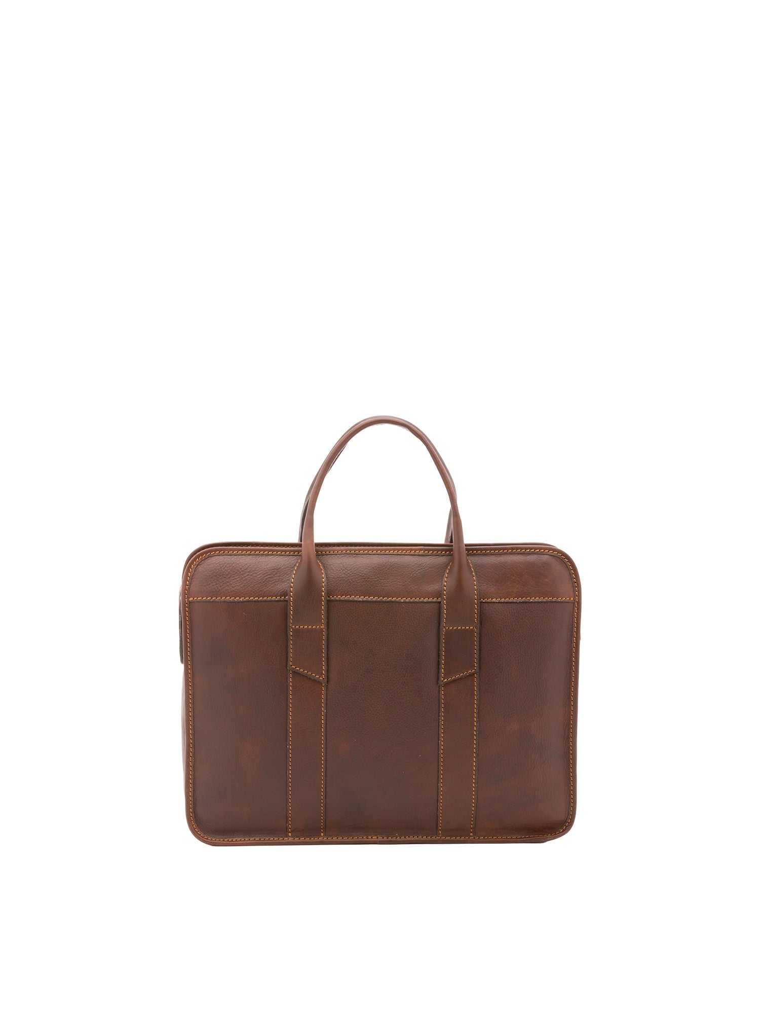 Borsa a mano unisex In Vera pelle Made in Italy 40x30x8 cm-0